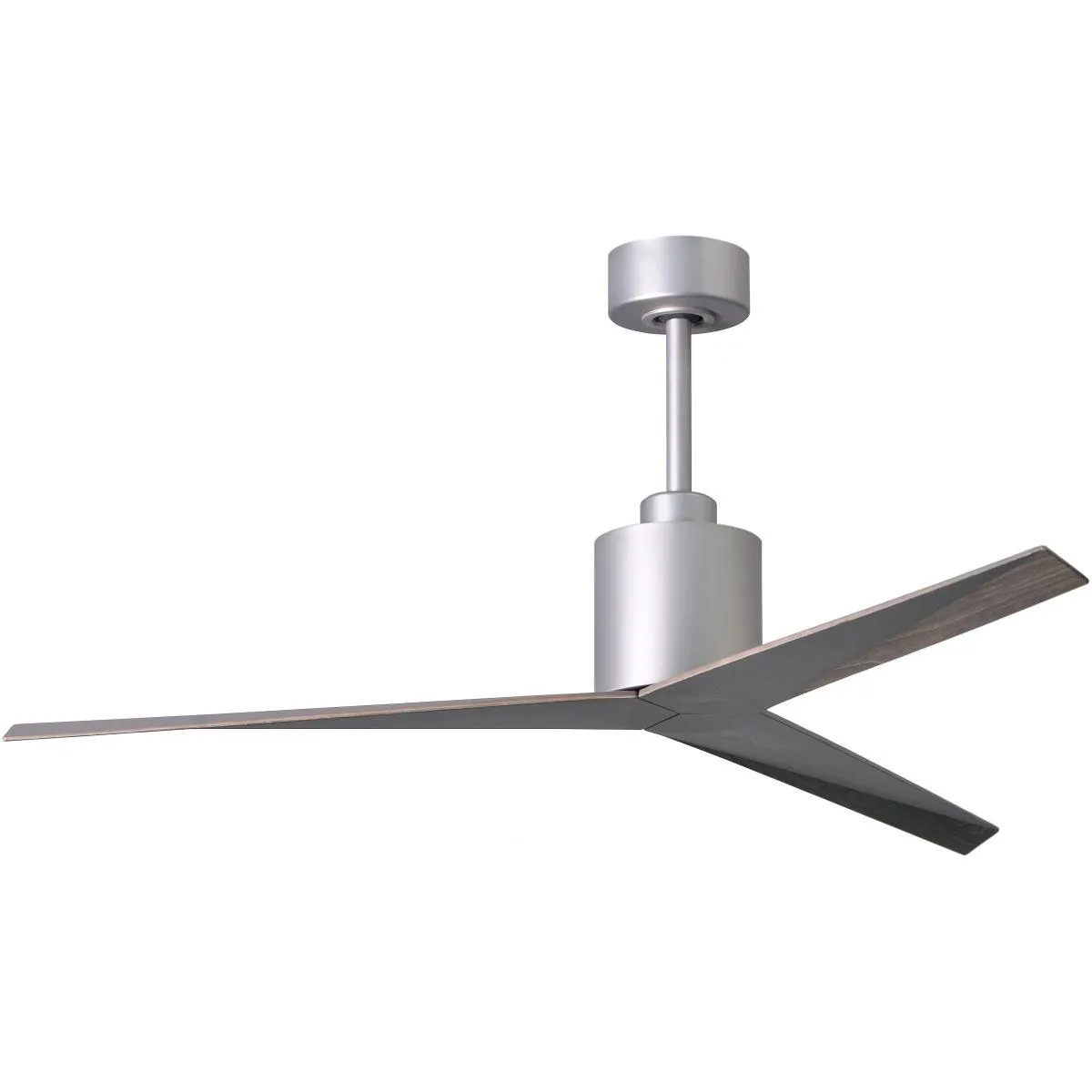 Eliza 56" Modern Ceiling Fan with Remote Control, Brushed Nickel with Old Oak Blades