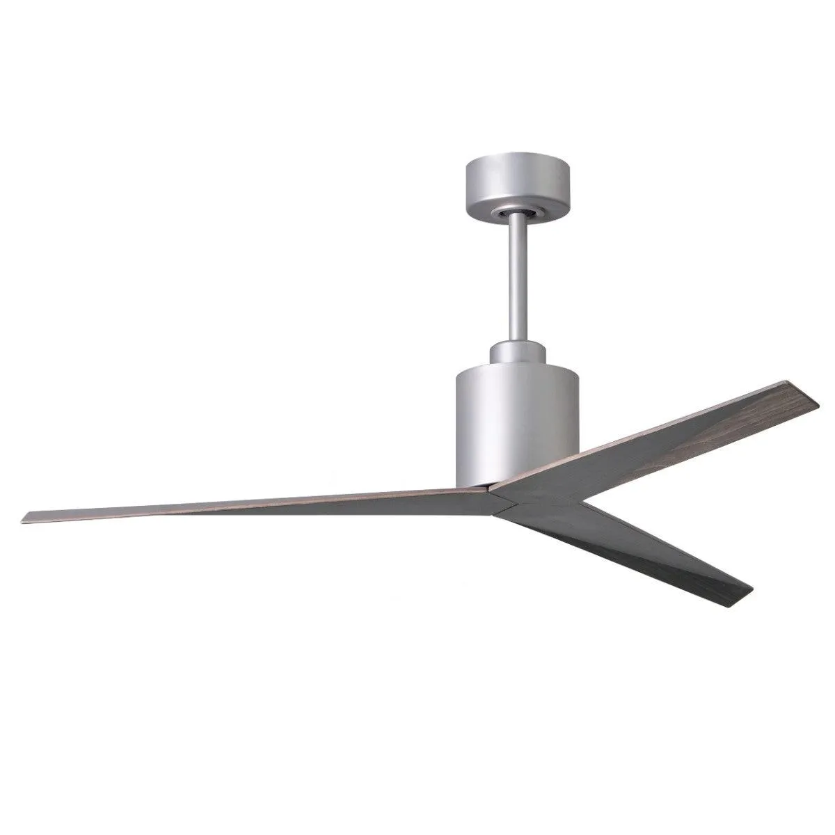 Eliza 56" Modern Ceiling Fan with Remote Control, Brushed Nickel with Old Oak Blades