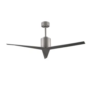 Eliza 56" Modern Ceiling Fan with Remote Control, Brushed Nickel