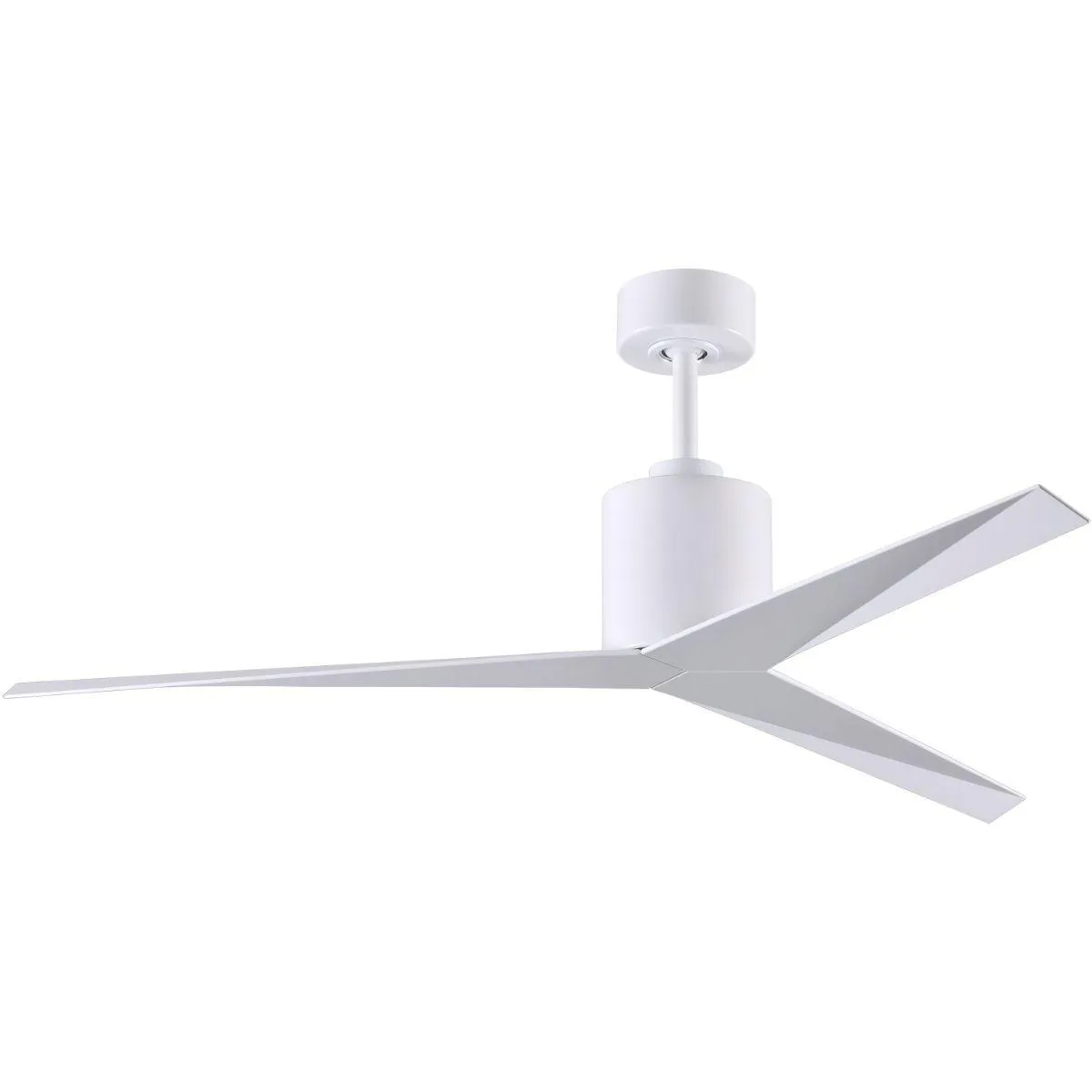 Eliza 56" Modern Ceiling Fan with Remote Control, Gloss White