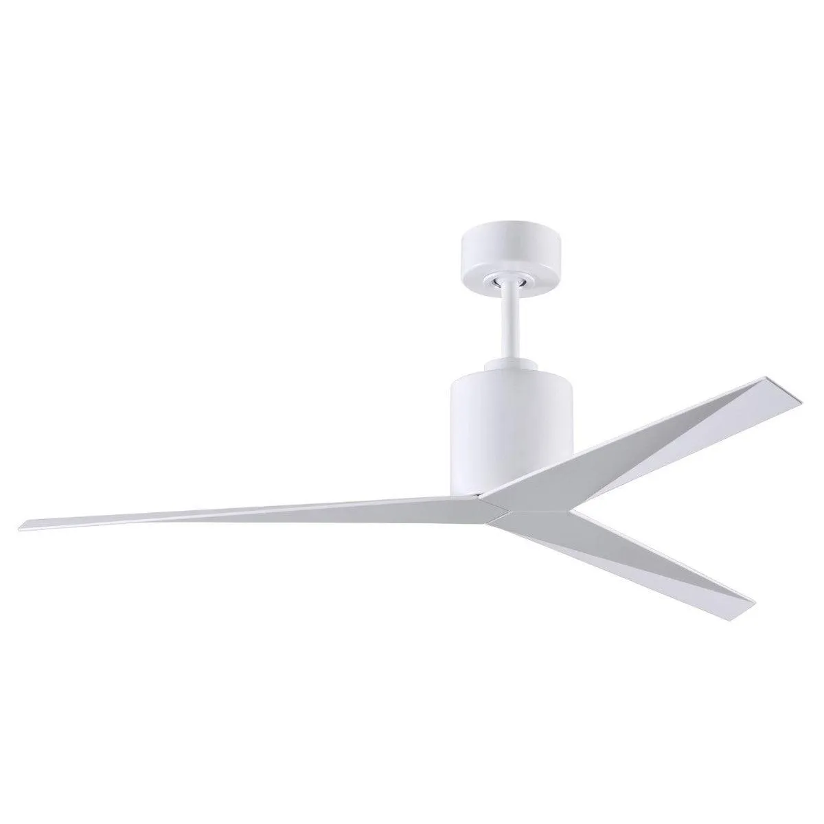 Eliza 56" Modern Ceiling Fan with Remote Control, Gloss White