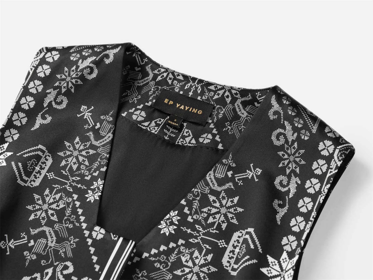 EP YAYING Chinese-style Embroidered Vest