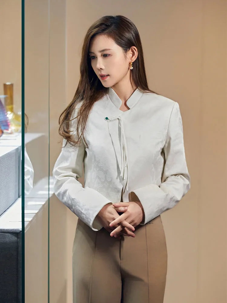 EP YAYING New Chinese-Style Embroidered Jacket