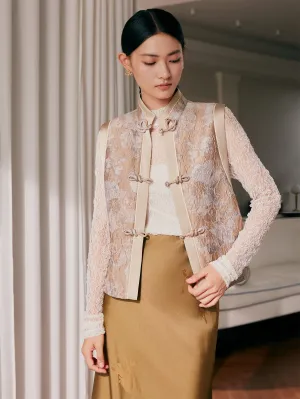 EP YAYING New Chinese Style Vest Jacket EGJAA1008AE