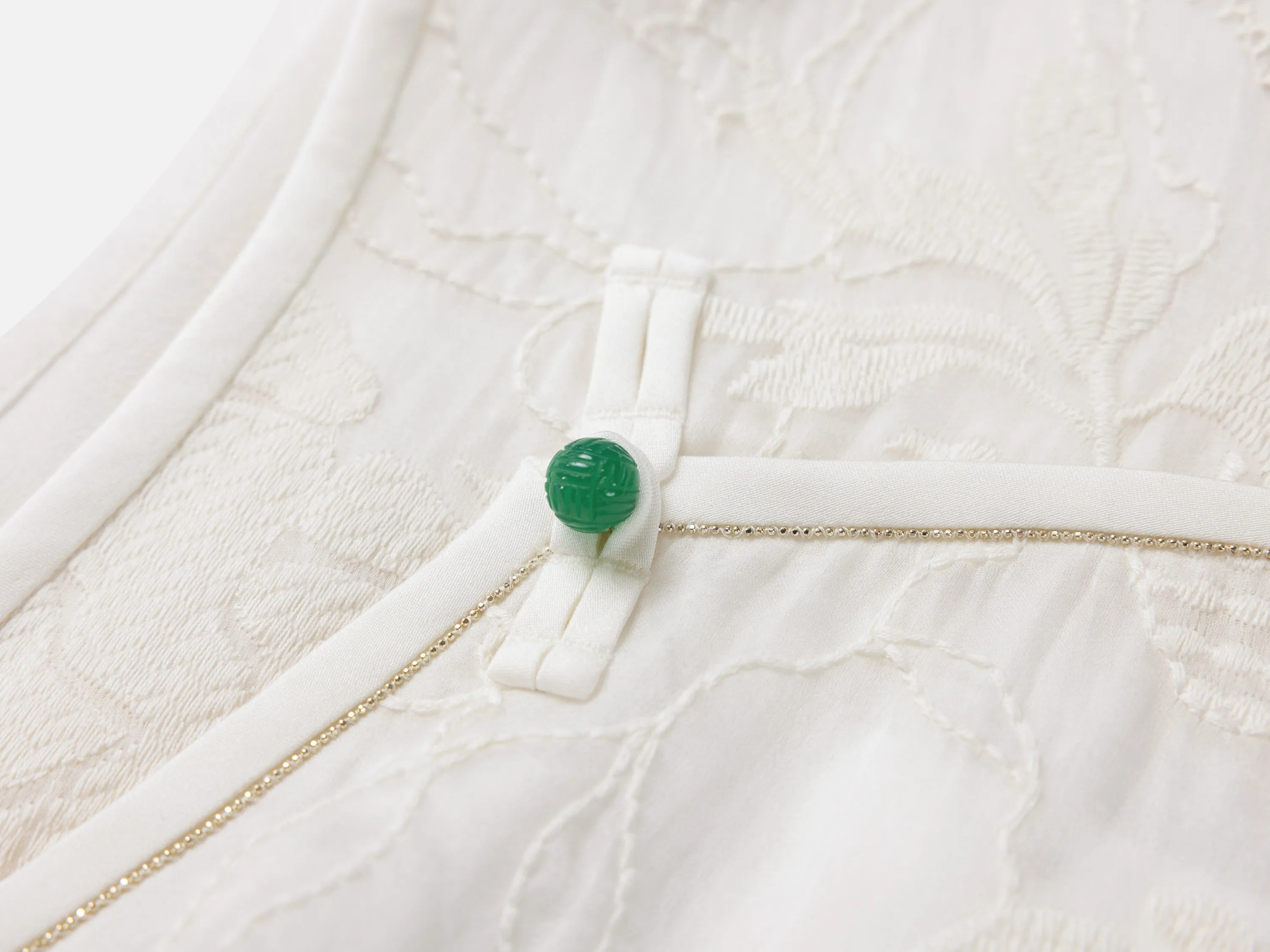 EP YAYING Silk Embroidered Dress