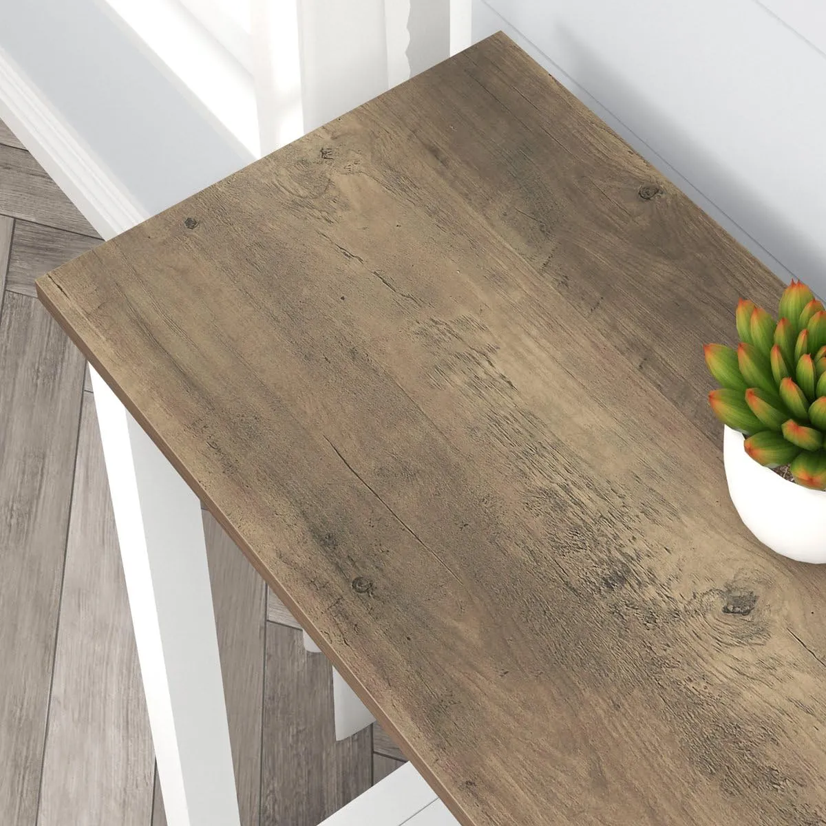 Farmhouse Sofa Table, Rustic Entryway Table