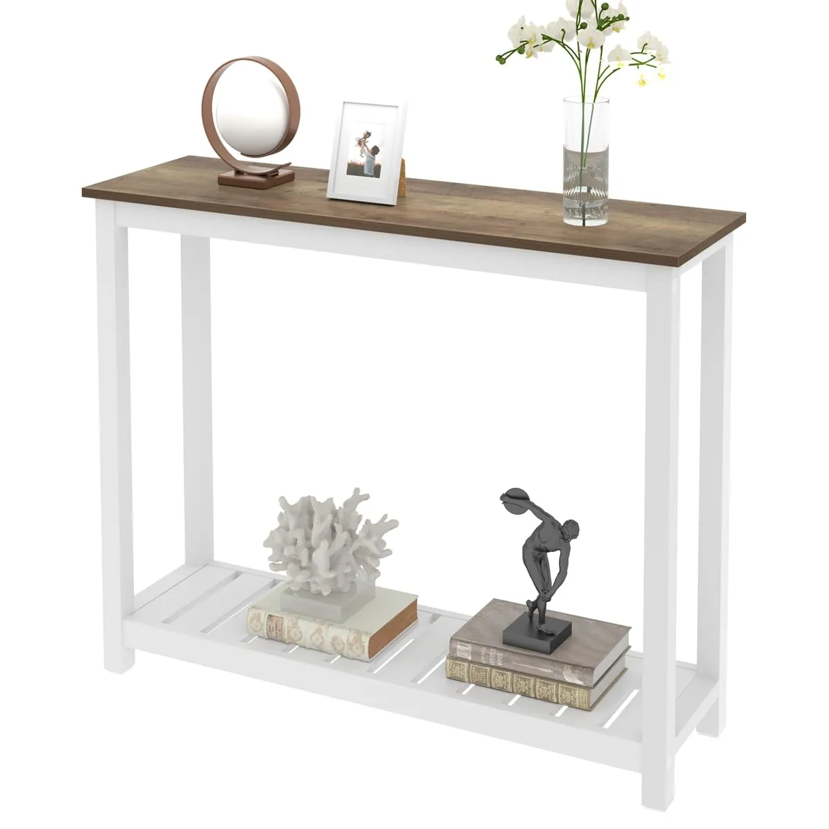 Farmhouse Sofa Table, Rustic Entryway Table