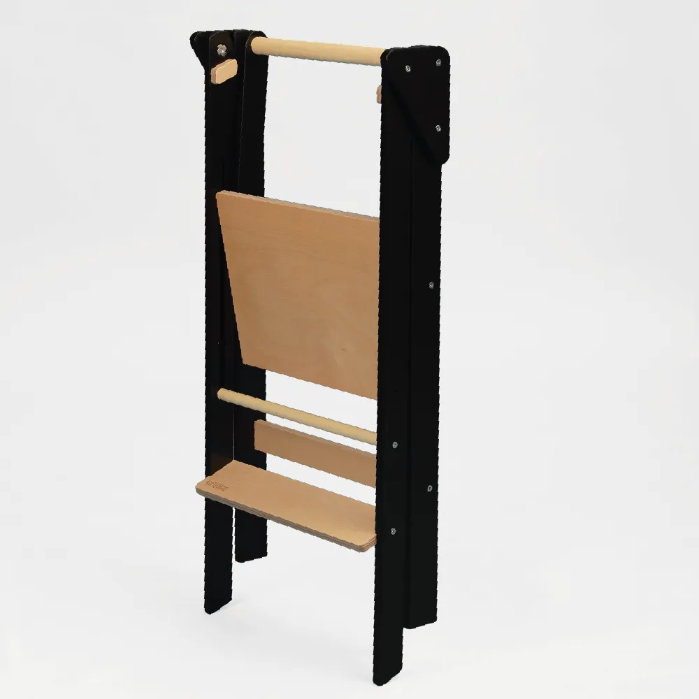 Foldable learning kitchen tower White