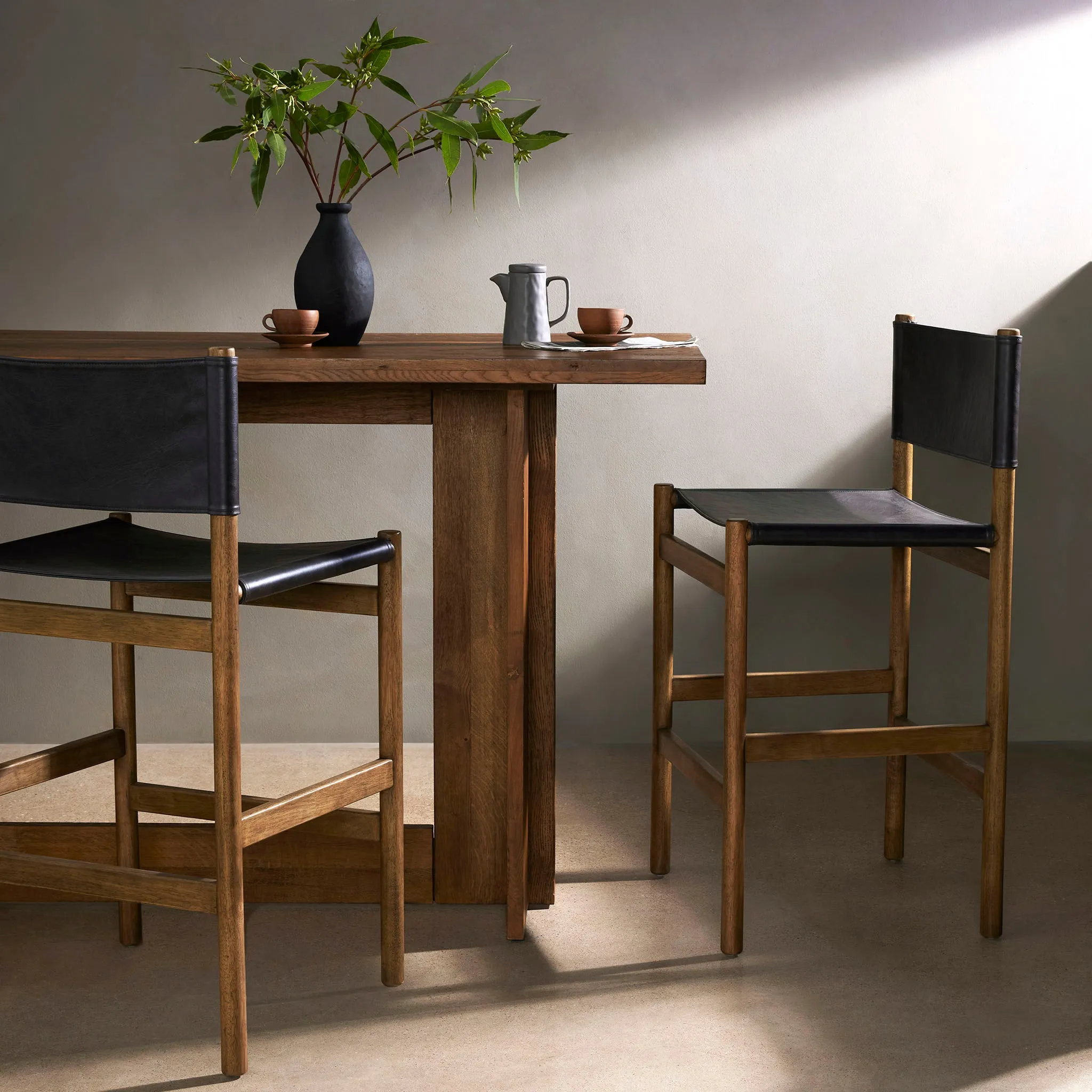 Four Hands Kena Counter Stool In Sonoma Black