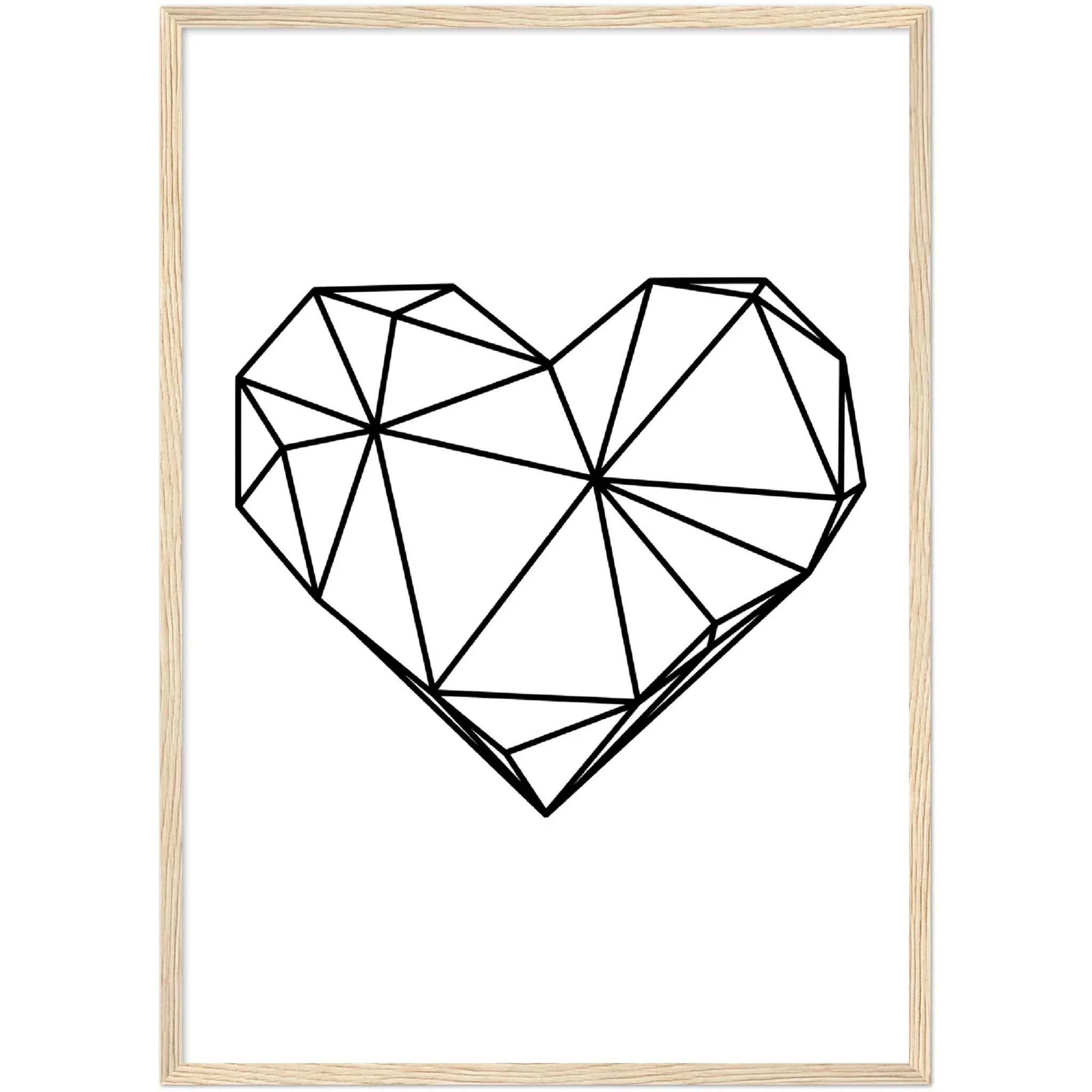 Geometric Heart Wall Art