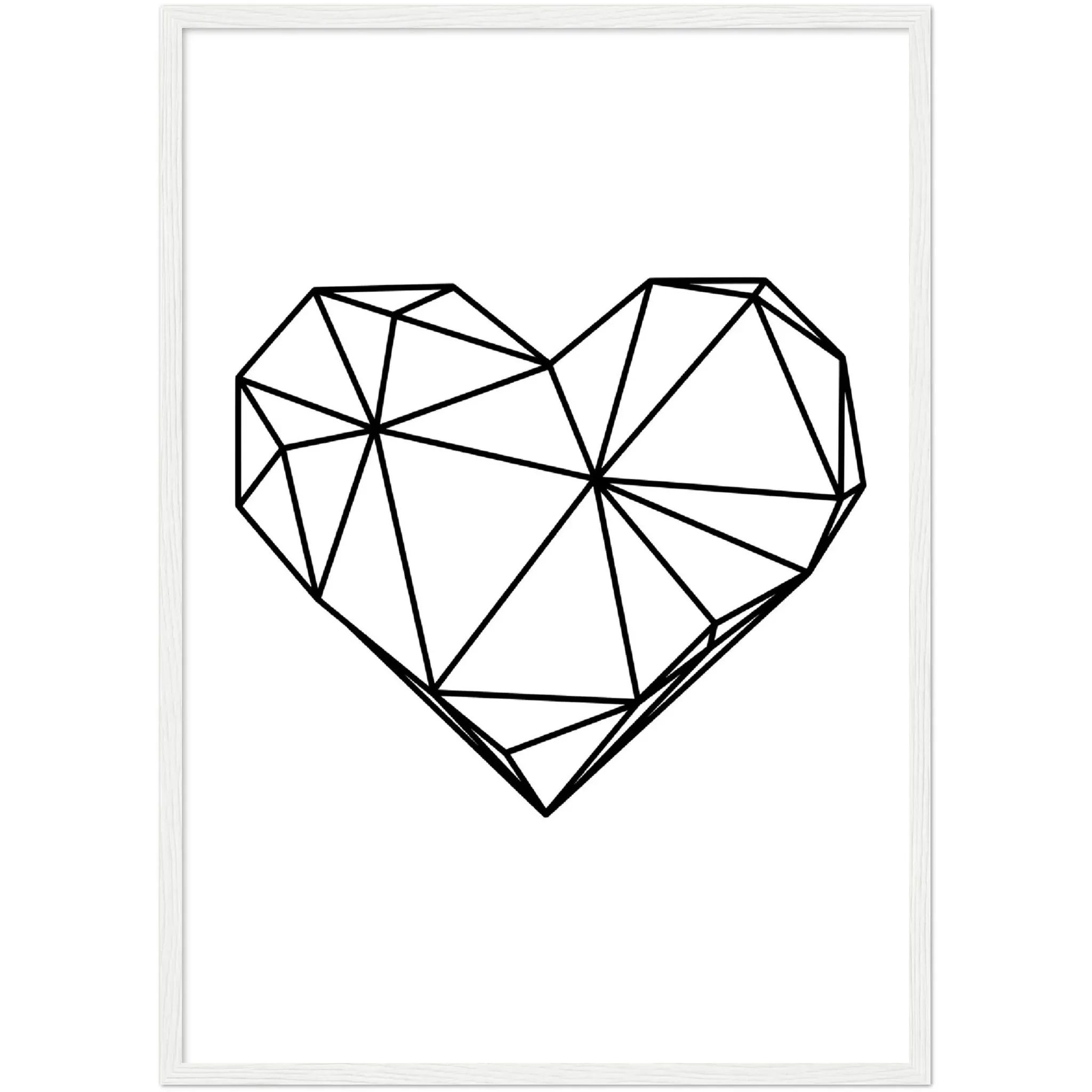 Geometric Heart Wall Art