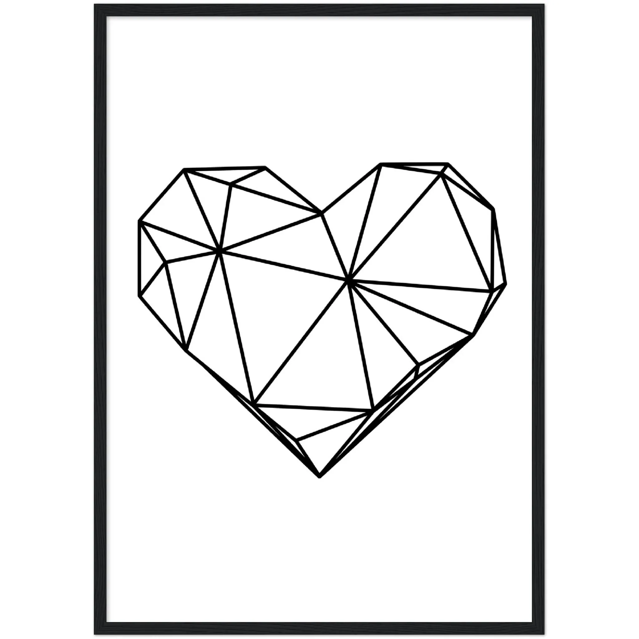 Geometric Heart Wall Art