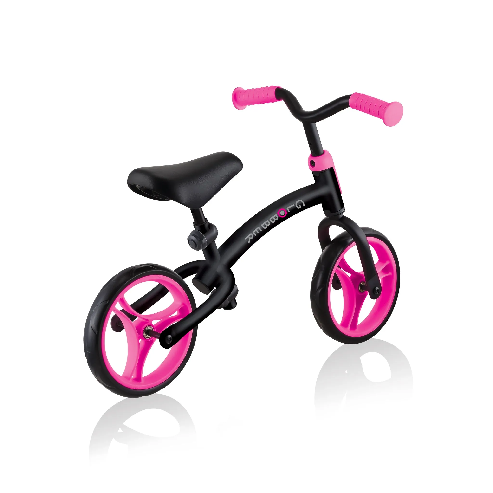 Globber Go Bike - Black / Neon Pink (2y - 5y)