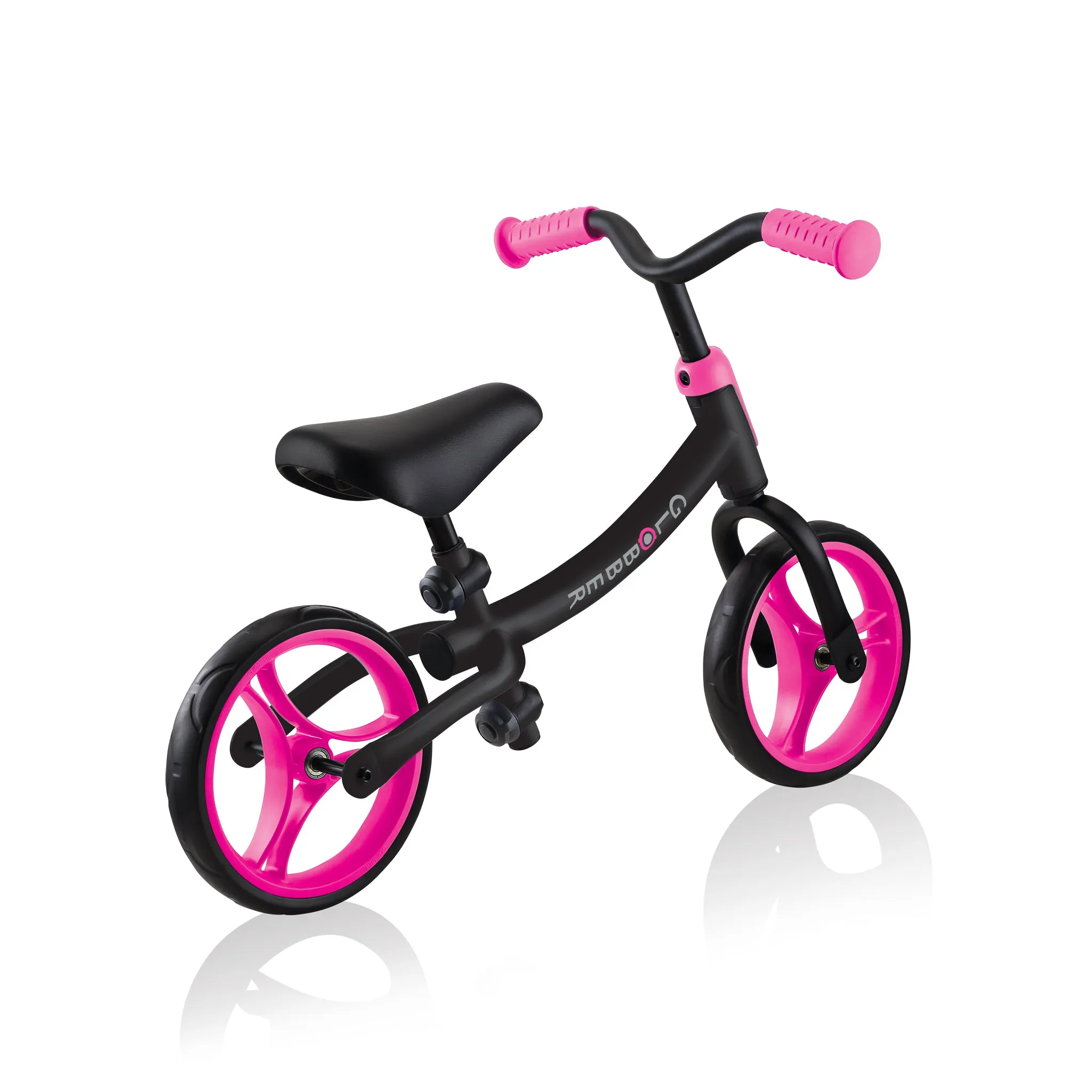 Globber Go Bike - Black / Neon Pink (2y - 5y)
