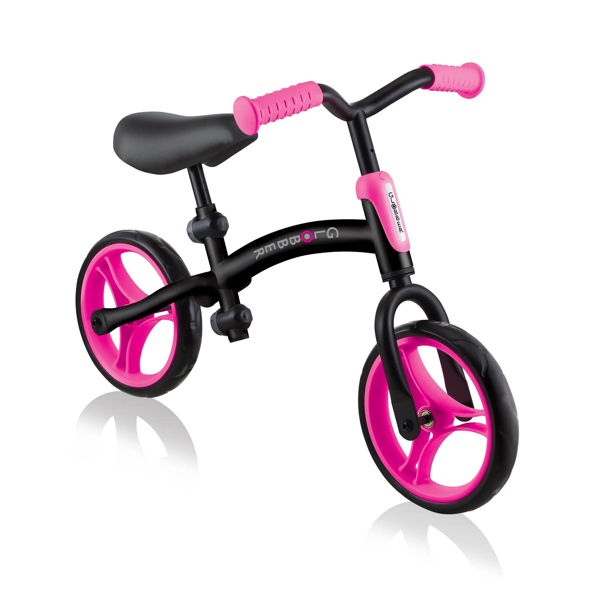 Globber Go Bike - Black / Neon Pink (2y - 5y)