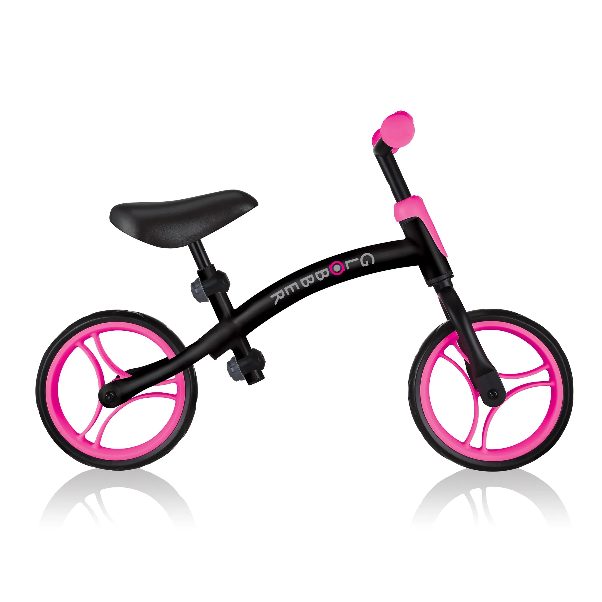 Globber Go Bike - Black / Neon Pink (2y - 5y)