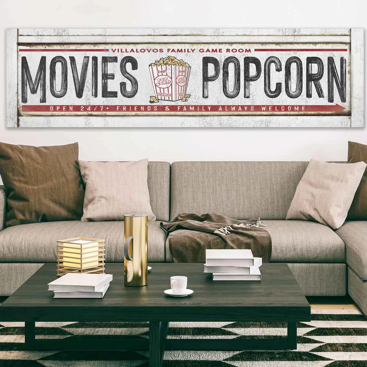 Home Theater Signs -  Family Game Room Wall Art