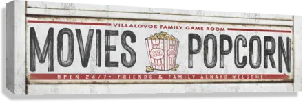 Home Theater Signs -  Family Game Room Wall Art