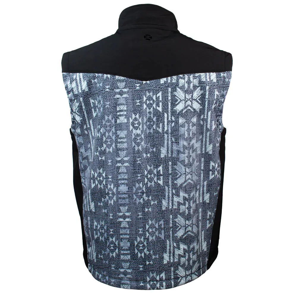 HOOEY SOFTSHELL VEST AZTEC & CHARCOAL