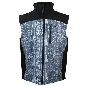 HOOEY SOFTSHELL VEST AZTEC & CHARCOAL