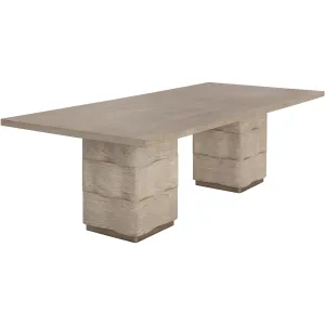 Hoyos Rectangular Dining Table, Taupe