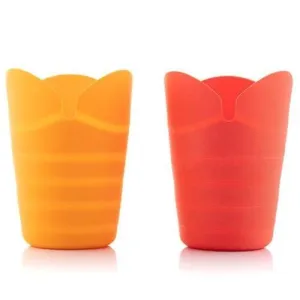 InnovaGoods Popbox Folding Popcorn Makers x 2  - Yellow & Orange | 816674