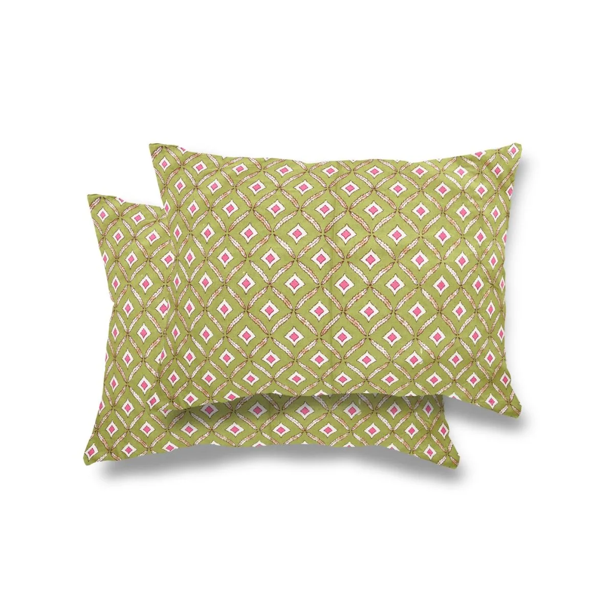 Jaipuri Print Pure Cotton Super King Size Bedsheet with 2 Pillow Covers