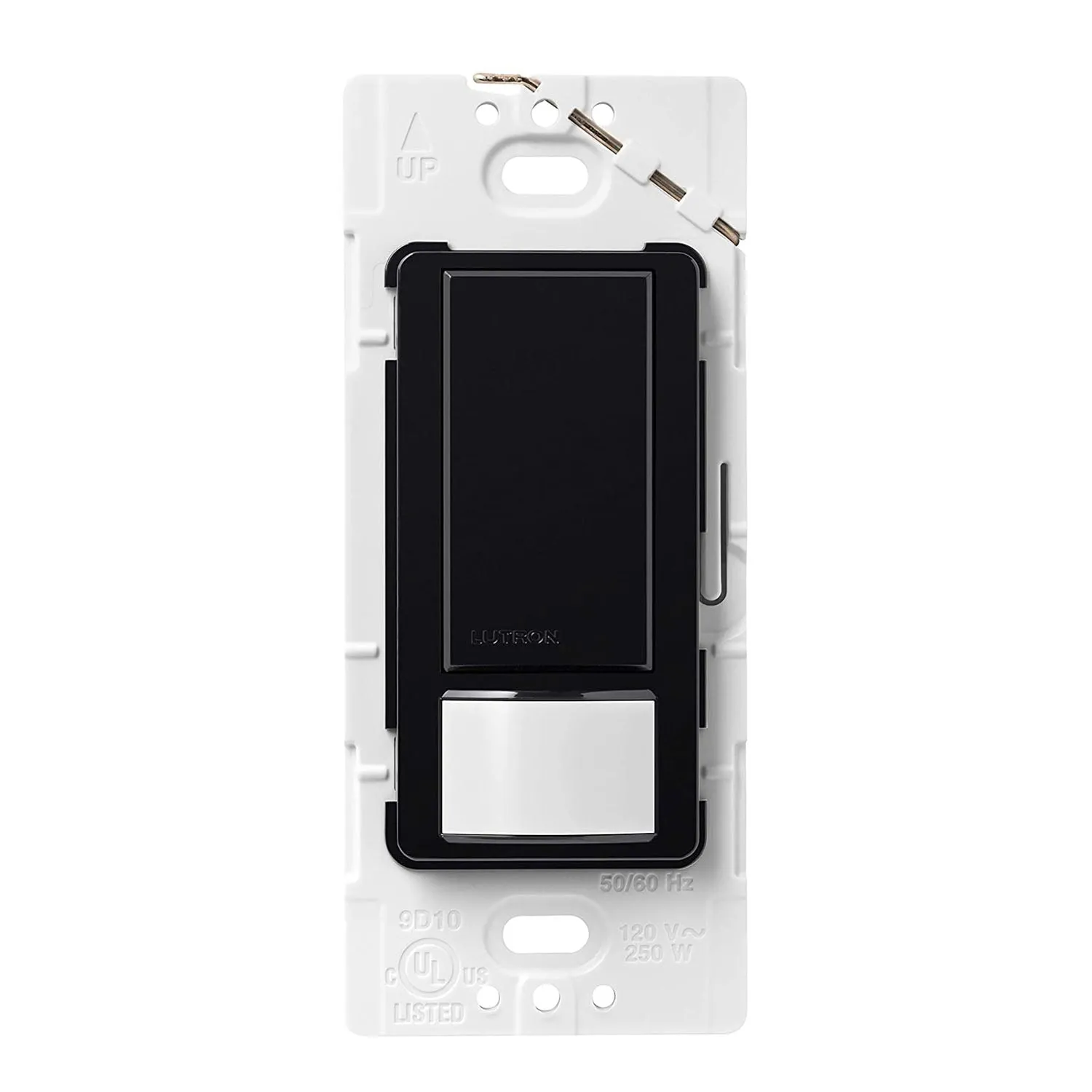 Maestro 120V Occupancy/Vacancy Motion Sensor Light Switch PIR, Single Pole, Black