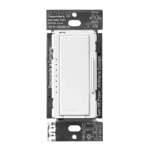 Maestro PRO LED  Tap Dimmer Switch, 250W LED, 500W ELV, Single Pole or Multi-Location, White