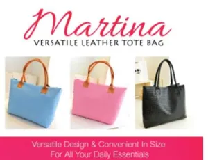 Martina Versatile Leather Tote Bag