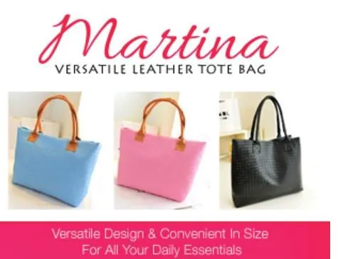 Martina Versatile Leather Tote Bag