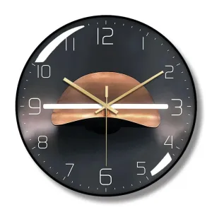 Modern Black and Gold Clock