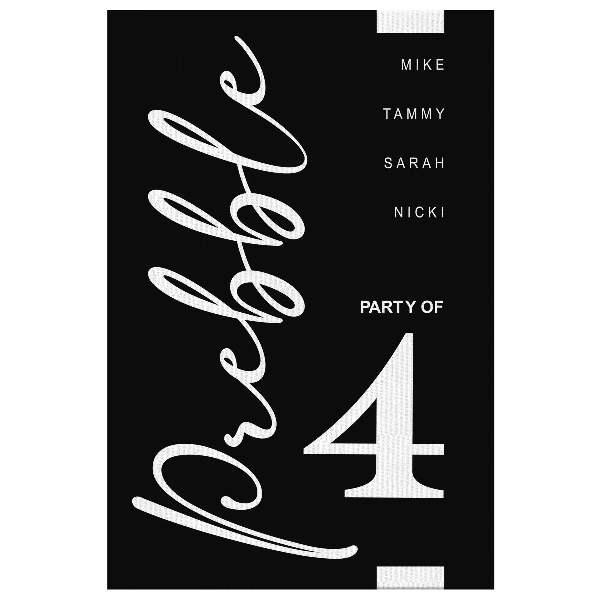 Modern Farmhouse Sign Family Name Sign Party Of.