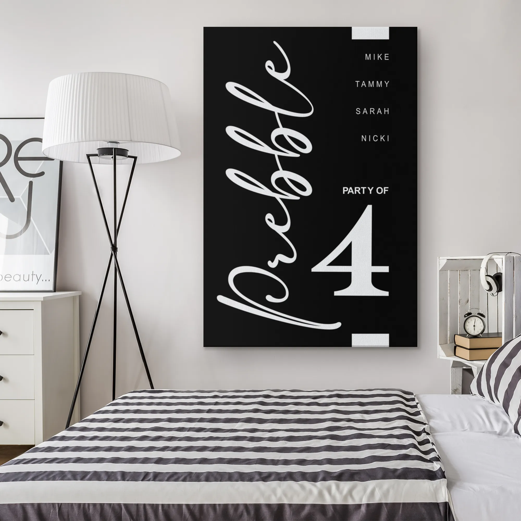 Modern Farmhouse Sign Family Name Sign Party Of.