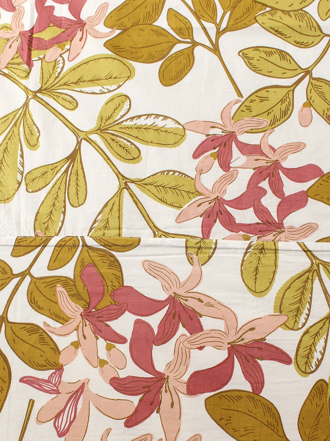 Moringa Fitted Bedsheet Set (Pink)