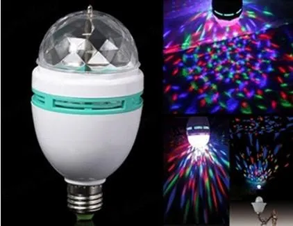 Multi-Colour Rotating Disco Bulb