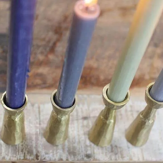 Nkuku Jahi Brass Candlestick