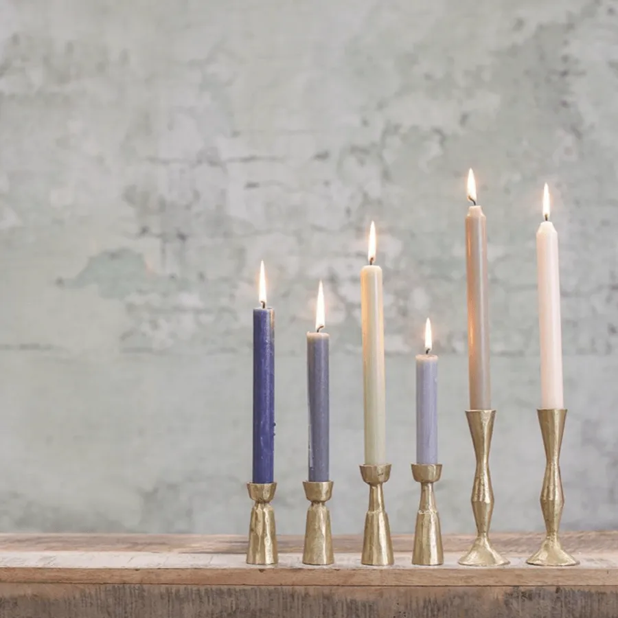 Nkuku Jahi Brass Candlestick