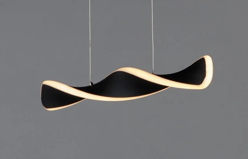 Pirouette 3.25" Single Light Linear Pendant in Black