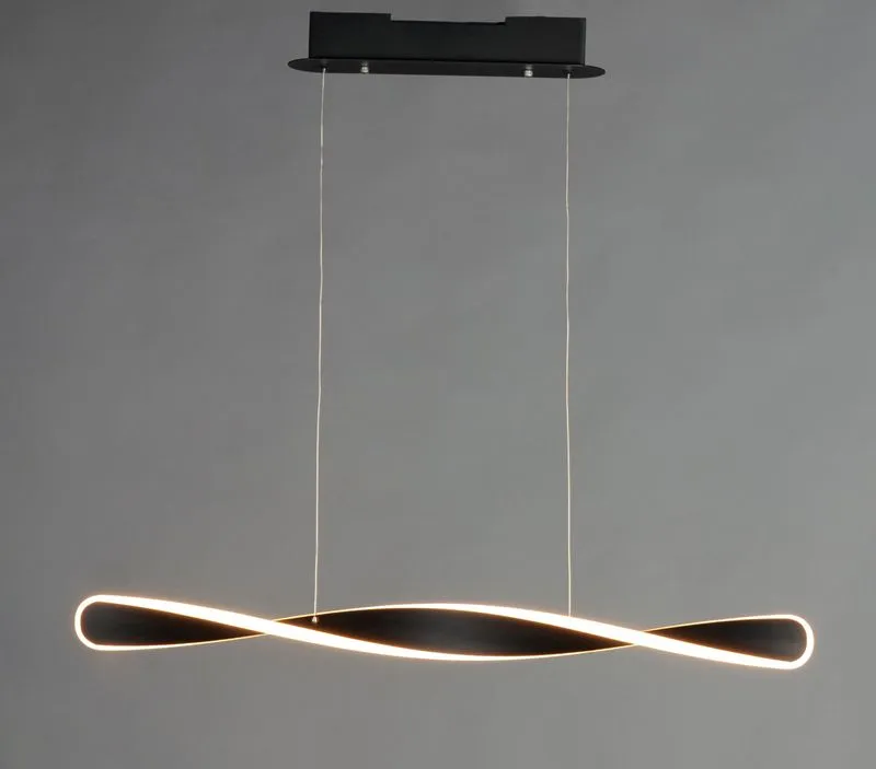 Pirouette 3.25" Single Light Linear Pendant in Black