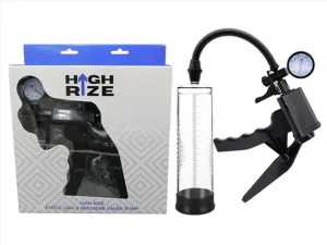 Pistol Grip & Pressure Gauge Pump Enlargement Clear Penis Pump