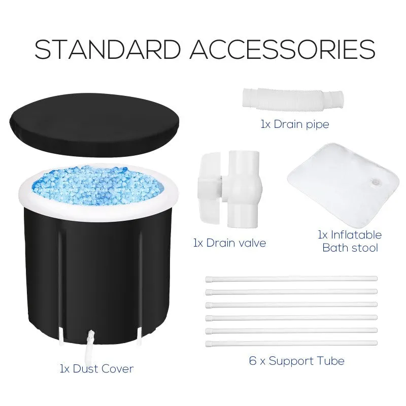 Portable Ice Bath Tub 300L Inflatable SPA Massage