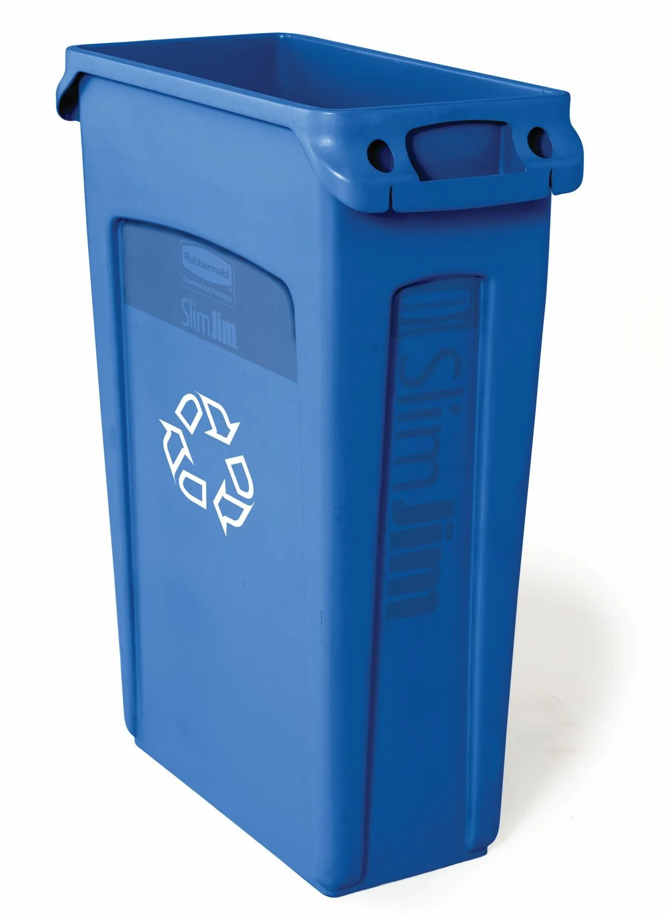 RUBBERMAID SLIM JIM 23gal W/VENTING CHANNELS -RECYCLING