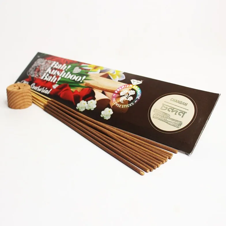 Sandalwood / Chandan Bah Kushboo Bah Premium Sensorial Aromatic Incense Sticks (10 Packs = 200  Sticks)