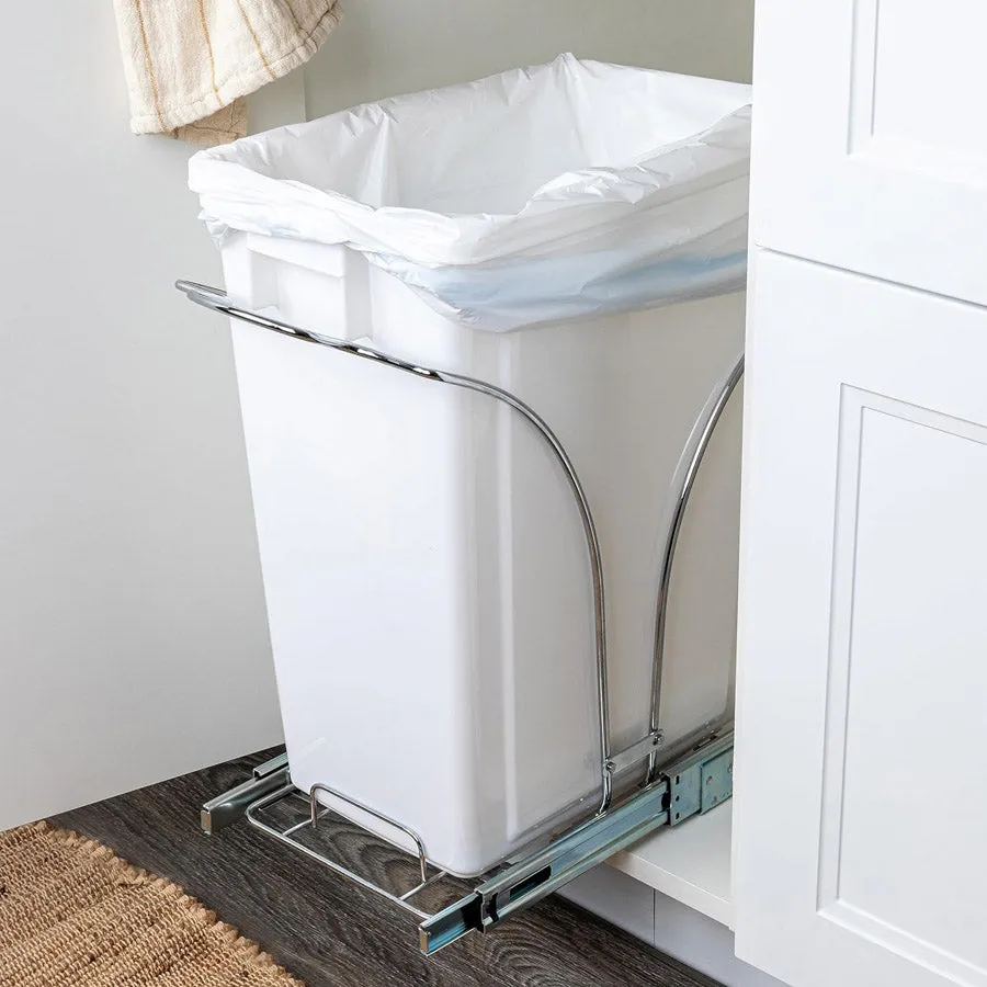 Sliding Cabinet Trash Can - 36 Quart