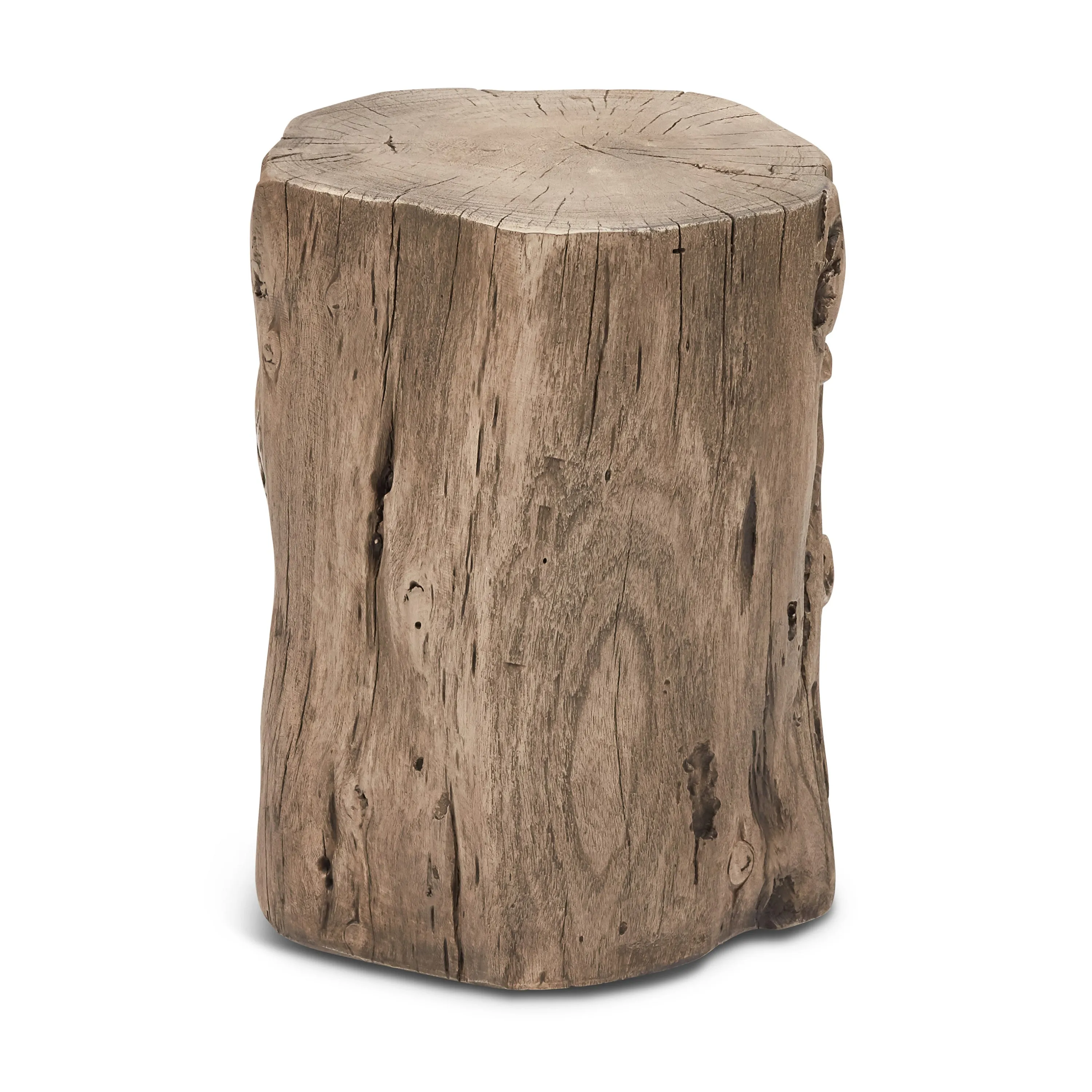 Solid Wood Stump Stool
