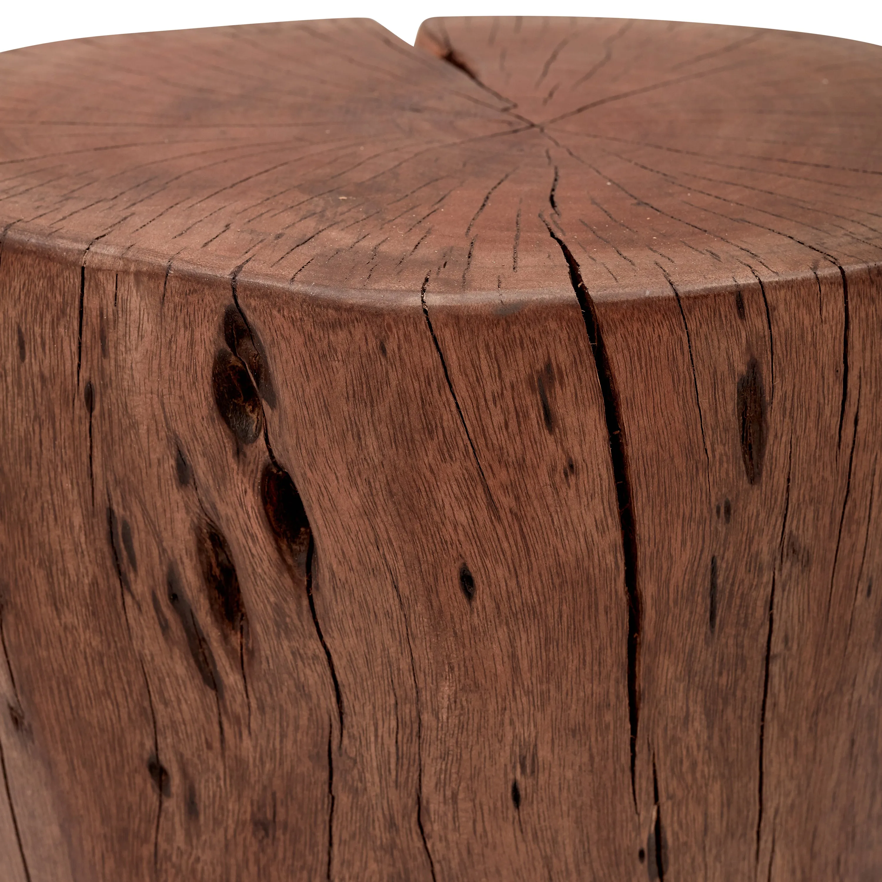 Solid Wood Stump Stool