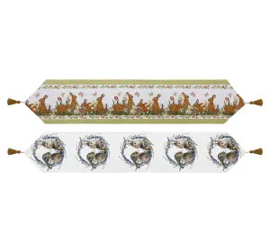 TARRAMARRA® Bunny Table Runner with Tassels