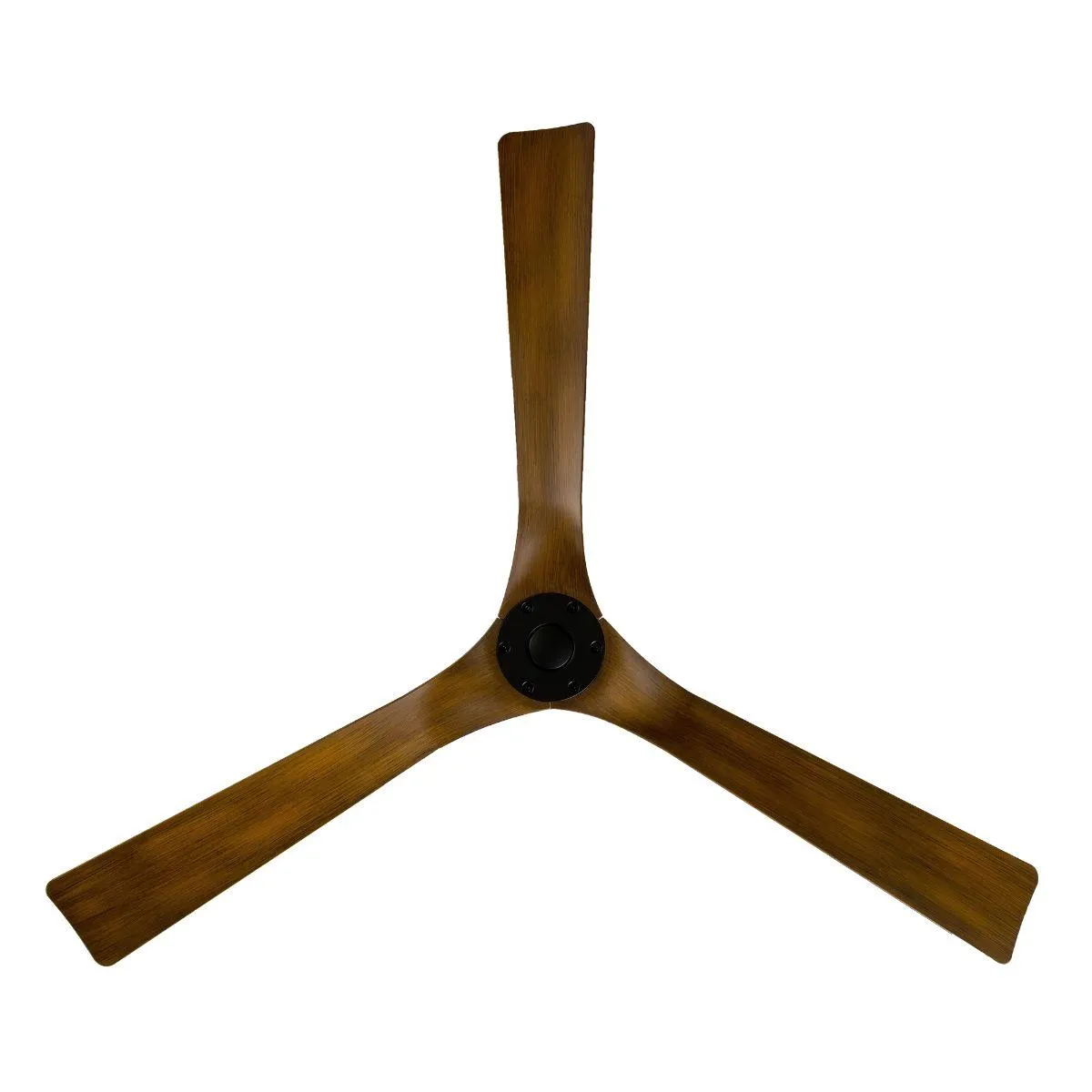 Torque 58 Inch Damp Rated Smart Ceiling Fan, Matte Black with Distressed Walnut Blades