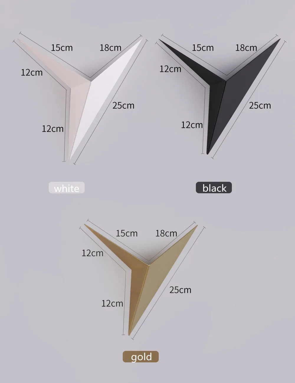 Wall Lamp Modern Minimalist Triangle Shape Led Wall Lamp Door Light